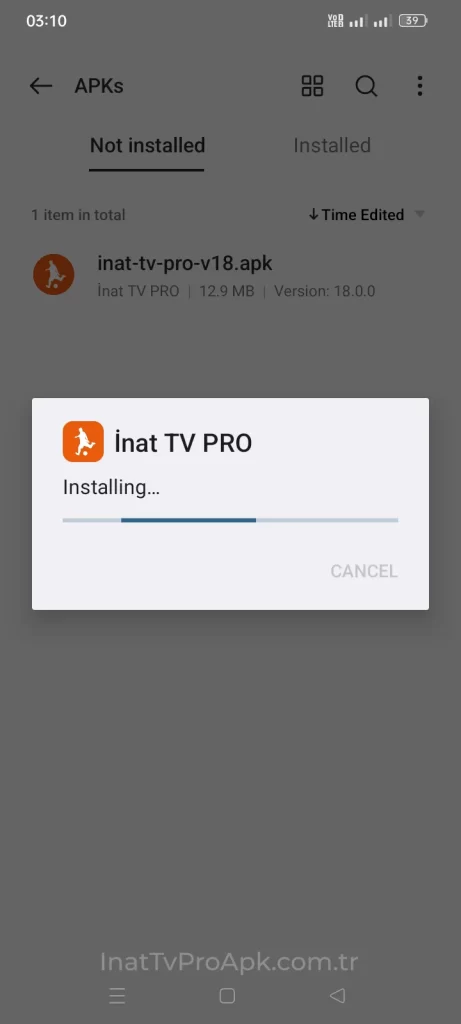 Inat Tv Pro Apk Installation Process